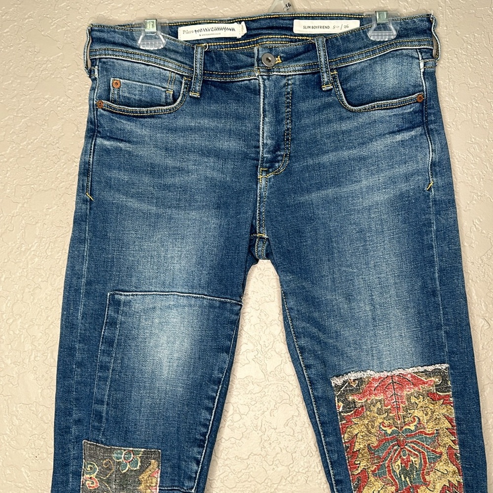 Anthropologie Pilcro and the Letterpress Tapestry Mid-Rise Slim Boyfriend Jeans - Picture 3 of 10